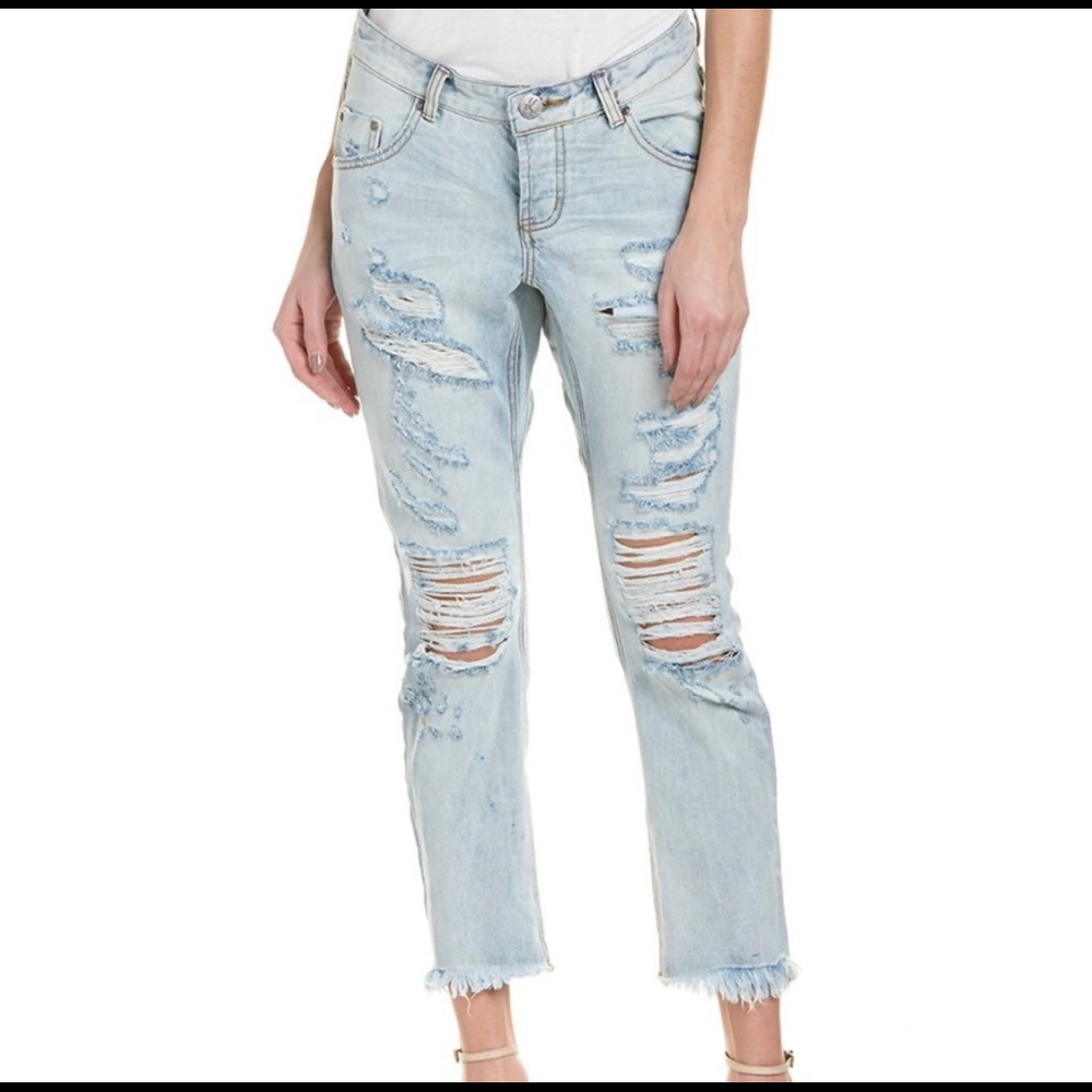 NWT One Teaspoon Blue Hart Lonely Boys Jeans